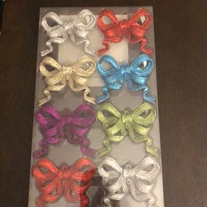 Martha Stewart Shatter Resistant Bow Ornaments